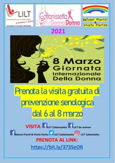Festa della mamma 2021- Visite senologiche gratuite alla LILT Caltanissetta