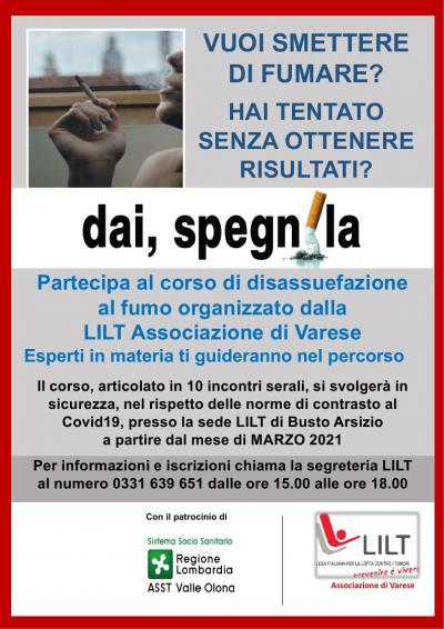 CORSO DI DISASSUEFAZIONE 