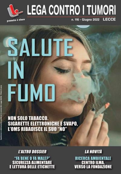 La copertina del numero 116 di giugno della rivista "Lega contro i tumori Lecce"