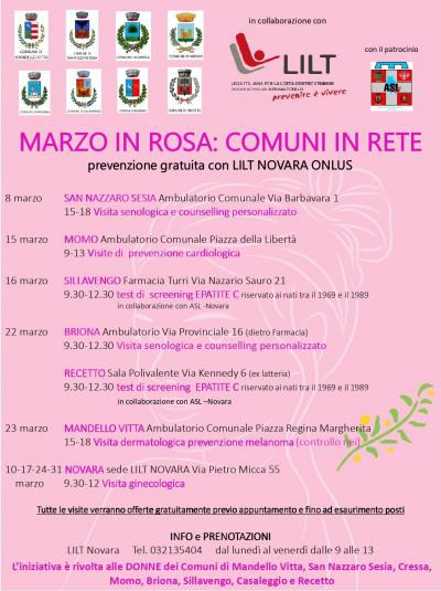Marzo in Rosa: Comuni in Rete
