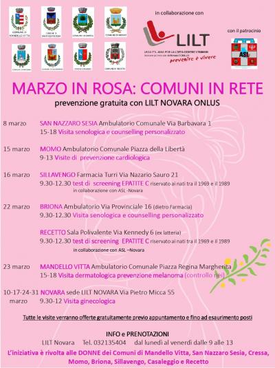 Marzo in Rosa: Comuni in Rete