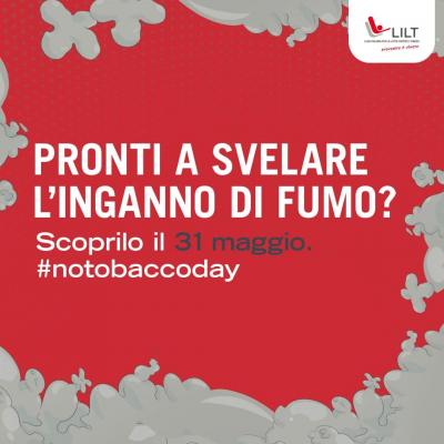 locandina della Giornata Mondiale senza tabacco