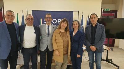 I relatori con la prof.ssa Piacquadio