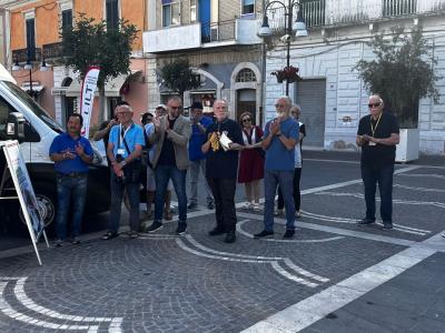 L'inaugurazione dell'ambulatorio mobile