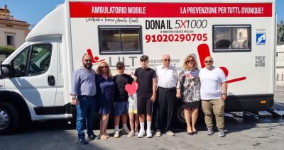 L'inaugurazione dell'ambulatorio mobile