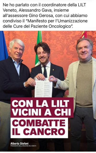 CON LA LILT VICINI A CHI COMBATTE IL CANCRO