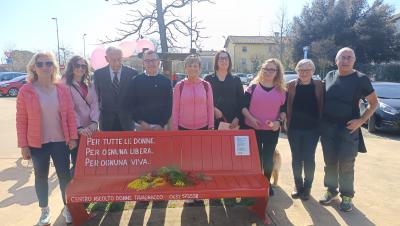 Inaugurazione Panchina Rossa 7 marzo 