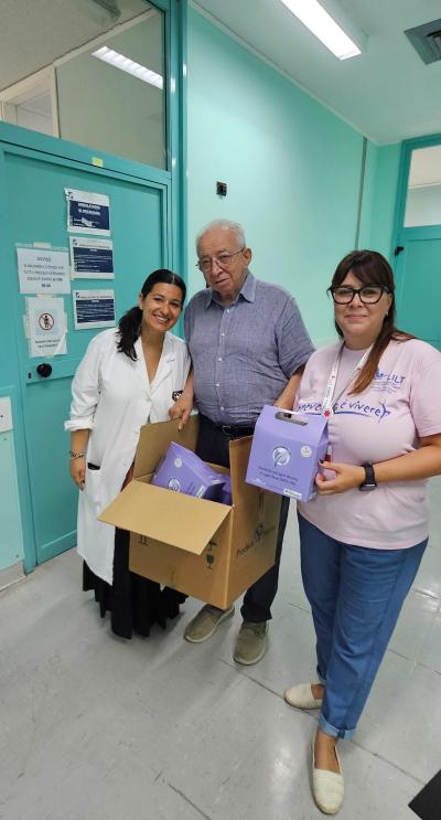 La consegna allo Sportello Oncologico