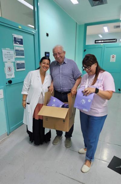La consegna allo Sportello Oncologico