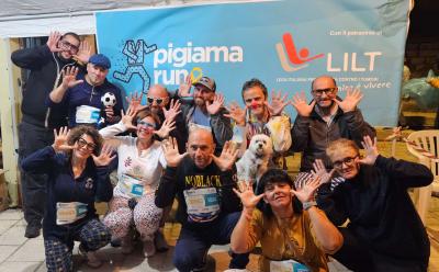 Un momento della Pigiama Run a San Polo Matese