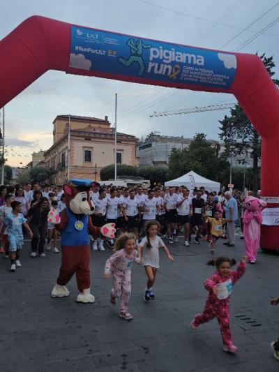 Un momento della Pigiama Run a Termoli